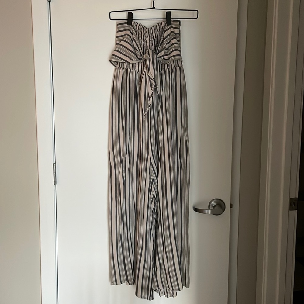 Striped jumpsuit by together size S